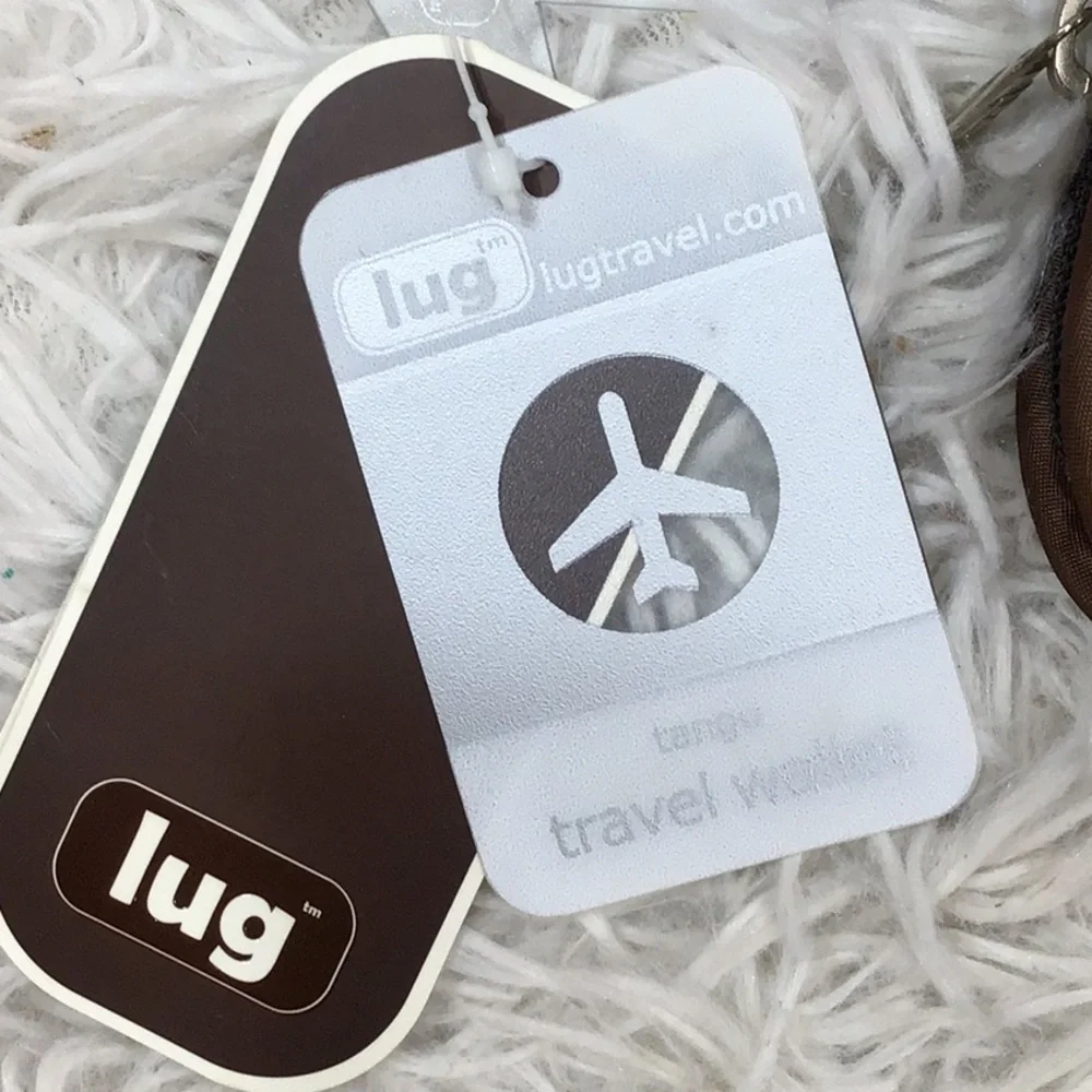 Lug Quilted Brown Tango travel passport wallet wristlet NWT